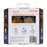 Sylvania H13 LED Fog Lights, 6000K Cool White, Long-Lasting, No Polarity, 2 Pack
