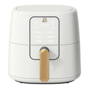 Beautiful 29028 6qt Air Fryer with TurboCrisp Technology, EverGood Ceramic Nonstick Coating, White Icing