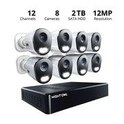 Night Owl CL-BNR82-F12-8L 12MP Cameras with 2TB NVR Security System, 8pk.