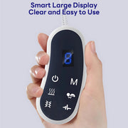 INSMART EMS Neck Massager, Portable Cervical Stretcher with Airbag Massage, Smart Heat Therapy, 9 Intensity Levels, LCD Remote Control
