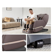 Real Relax Full Body Zero Gravity Shiatsu Recliner Electric Massage Chair, Brown