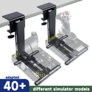 X.R Racing Shop Hotas Mount Desk Stand, 2pcs Flight Game Joystick Throttle Mount Compatible with Logitech X52/X52 Pro/X55/X56, Thrustmaster T16000M/TWCS/T Flight HOTAS, VKB TCA Series
