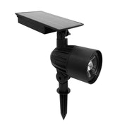 Better Homes & Gardens BH5601055616011 Leigh Solar Powered Black LED Landscape Spotlight, Black