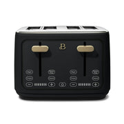 Beautiful 19117 4-Slice Toaster with Touch-Activated Display, Black Sesame by Drew Barrymore