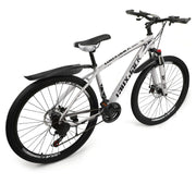 Artudatech B601-009-C Full Suspension Mens Mountain Bike, White