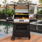 Nexgrill Neevo Smart Propane Outdoor Gas Grill, 44,000 BTU, 2 U Shaped Burners, Electronic Control, 714 Sq In Cooking Space, Cast Iron Grates, App Connected, 720-1054