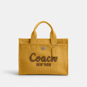 Coach Cargo Tote Bag, Yellow Gold Canvas with Embroidered Animal Print, Fits 13-Inch Laptop, Detachable Strap, CP158 LHEBV