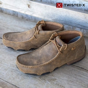 Twisted X The Original Chukka Driving Moc Shoes for Men - Bomber - 9.5M