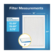 Filtrete HVAC Furnace Air Filter, 16x20x1, MPR 1900, MERV 13 Premium Allergen Bacteria and Virus, 6-Pack
