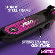 M8TRIX HYP-042 12V Electric Scooter For Kids Ages 6-12 With Speeds Of 8 MPH, Pink