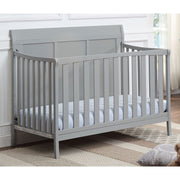 Suite Bebe Shailee 4-in-1 Convertible Crib, Classic White Wood Frame, Adjustable Mattress Heights, 54 in