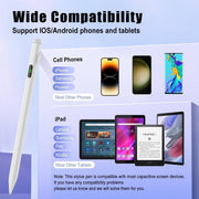 Qzgyoool Stylus Pen for Touchscreen, Compatible for Android & iOS Phones/Tablet, White
