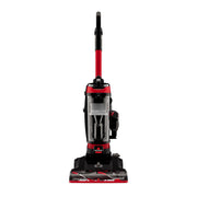 Bissell CleanView Upright Vacuum Cleaner, Bagless Corded, OnePass Technology, Multi-Level Filtration, Active Extension Wand, TurboBrush Tool, Black/Red, 13 in Cleaning Path, 3533