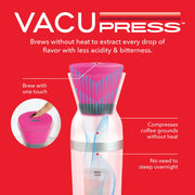 Dash Brew2Go Portable Cold Brew Coffee Maker, USB Rechargeable, Pink, Makes 1.5 Cups, DCBM10SGBPK4