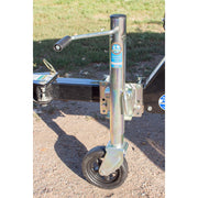Dutton-Lainson 1500 lb Trailer Tongue Jack, Swivel, 8 in Polypropylene Wheel, Zinc-Plated Finish, 10 in Travel, 22800