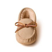 Minnetonka 261 Pile Lined Softsole Slippers for Women - Stone - 7M