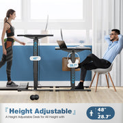 edx WMYO-JHED121 40 x 24 Inches Ergonomic Stand up Desk with Memory Preset, Black