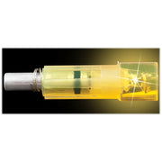 Burt Coyote Crossbow Lumenok Crescent or Flat Lighted Nocks - Flat/Gold Tip - Red - 3 pack