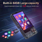 Oilsky 128GB Portable Music Player with Bluetooth 5.3, 2.4-Inch Full Touch Screen, Built-In Speaker, Micro SD Card Slot, FM Radio, Voice Recording, Black X58