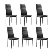 Zimtown Modern Dining Chairs Dining Room Black 6 Pcs
