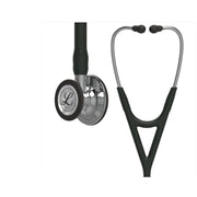 3M Littmann 6177 Cardiology IV Diagnostic Stethoscope, Mirror-Finish Chestpiece/Stem, Black Tube
