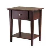 Winsome Wood Shaker Night Stand, Antique Walnut Finish
