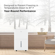 TCL W50D9P3 50 pt 4,500 sq ft Smart Dehumidifier with Pump White - Energy Star 2024, Works with Alexa/Google Assistant