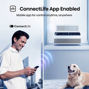 Hisense 8000 BTU UltraSlim Window Air Conditioner with Inverter Technology, WiFi Smart App Control, Energy Efficient Quiet Cooling, 350 Sq Ft, White, AALW08TW26
