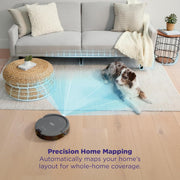 SharkNinja Navigator Robotic Vacuum Cleaner with SmartPath Navigation, Self-Cleaning Brushroll, Powerful Suction for Carpets and Hard Floors, Steel Grey, RV2110