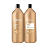 Redken All Soft Shampoo & Conditioner Set, Deep Moisturizing Hair Care for Dry Brittle Hair, 33.8 Fl Oz Each