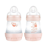 MAM Matte Anti-Colic Bottle Pink 5 oz 2 Pack