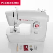 Singer M1150 Lightweight & Portable Sewing Machine With 45 Stitch Applications LED Light & 1-Step Buttonhole, White