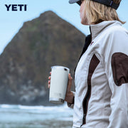 YETI Rambler 20 oz Tumbler, Stainless Steel, Double-Wall Vacuum Insulated, MagSlider Lid, White, 21070060025