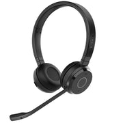 Jabra Evolve 65 TE Wireless Bluetooth Headset, Dual-Ear, Noise-Canceling Mic, 16 Hr Talk Time, Microsoft Teams Certified, Black