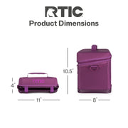 RTIC 15-Can Soft Cooler, Collapsible, Red, 16 Qt, with Removable Stainless Steel Bottle Opener