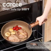 CAROTE 36-Piece Ceramic Cookware Set ,Detachable Nonstick Pots and Pans Setwith Lids - Nonstick Cookware