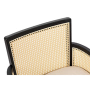 Better Homes & Gardens BH13039360710B2 Springwood Caning Captains Dining Chair, Charcoal