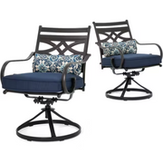 Montclair 11200-2SW-NVYSL Set of 2 Swivel Rockers in Navy Blue