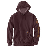 Carhartt Loose-Fit Midweight Logo Hoodie for Men - Port - 3XLT