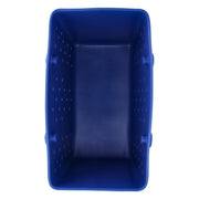 Time and Tru Women's Waterproof EVA Beach Tote Bag, Blue Morph, Large, Lightweight, Perforated Design