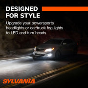 Sylvania H13 LED Fog Lights, 6000K Cool White, Long-Lasting, No Polarity, 2 Pack