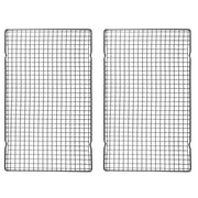Mainstays Nonstick Carbon Steel Bakeware Cooling Rack, Black, 10 x 16 in, Set of 2, MS54100127934