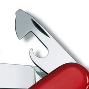 Victorinox Camper Swiss Army Knife, 13 Function Pocket Knife w/Large Blade, Screwdriver, Tweezers, Wood Saw, Red