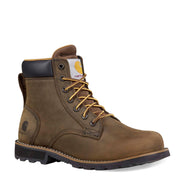 Carhartt Men's Frontier 6 Water Resistant Soft Toe Work Boots, Mossy Brown Leather, Size 8 M, FN6165-M-8