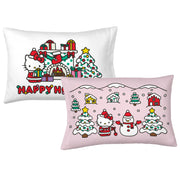 Franco Manufacturing Co. Inc. 7C086W Hello Kitty Holiday Kids 6 Piece Reversible Comforter Bed In A Bag, Queen