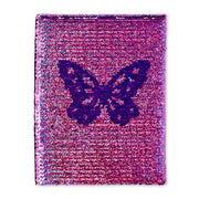 Pen+Gear Flip Sequin Butterfly Journal, 96 Lined Perforated Sheets, 6 in x 8 in Hardcover, FY26WK37-47