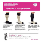 Mediven Juxtafit Essentials Inelastic Lower Leg Compression Wrap, Adjustable 20-50+ mmHg, Beige, Medium Long, CJF33002