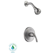 Builders 1-Handle 1-Spray Pressure Balance Shower Faucet in Brushed Nickel