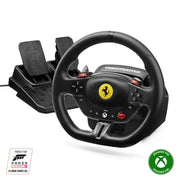 Thrustmaster T98 Ferrari 296 GTS Racing Wheel, 240 Rotation with Bungee Cord, Manettino Dial, Carbon Paddle Shifters, Black