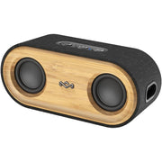 House of Marley Get Together 2 Mini Portable Speaker with Wireless Bluetooth Connectivity, Signature Black